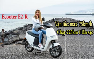 Xe điện Ecooter E2 R 2021 tốc độ bao nhiêu? chạy bao xa 1 lần sạc?