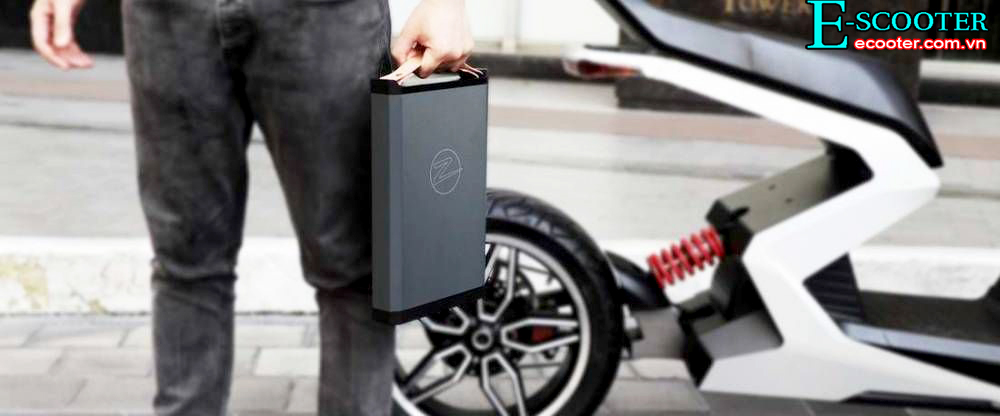 Pin xe tay ga điện Zapp I300 2021 cao cấp
